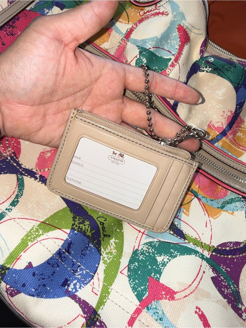 Coach Hallie East/West Tote (from the Poppy collection). - Picture 5 of 5